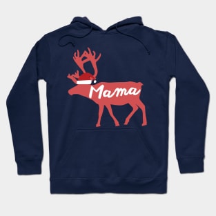 Mama Mother Mom Reindeer Family Group Christmas Eve Matching Hoodie